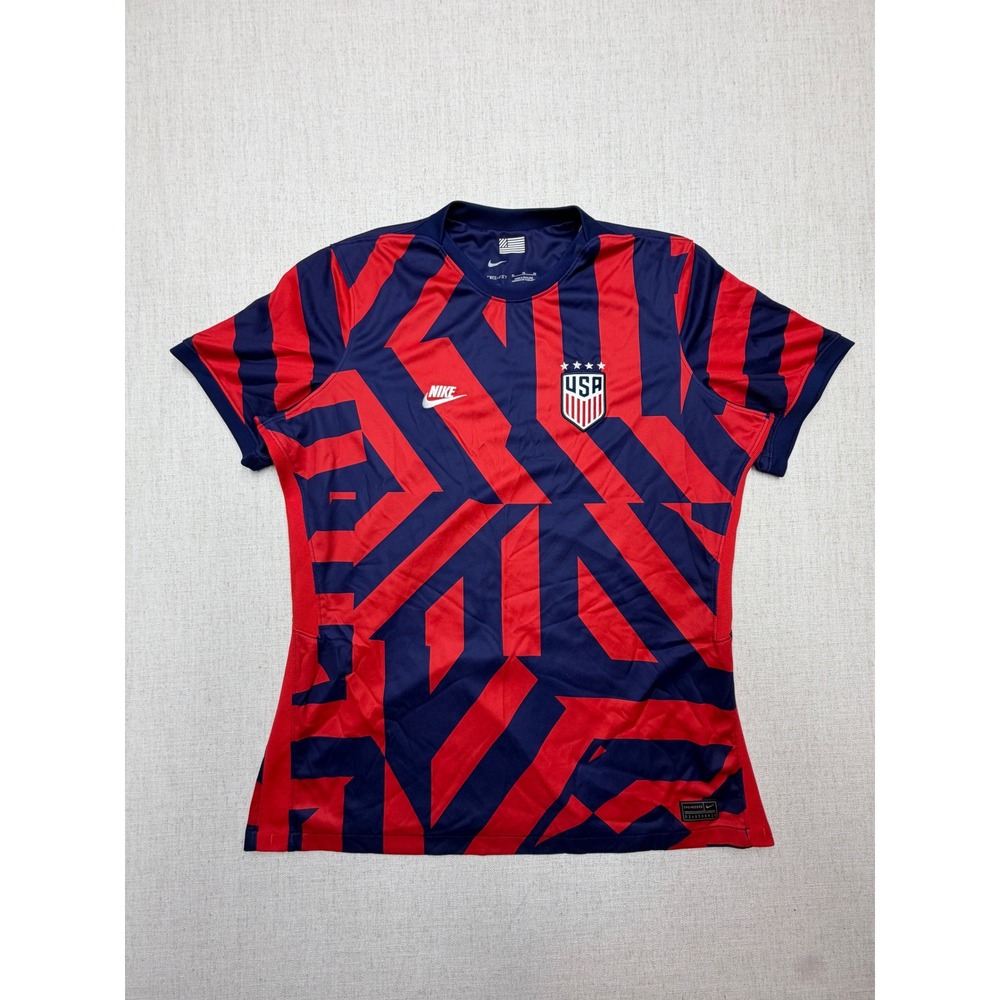 Nike USA Soccer Jersey Womens XL USWNT Red Blue Dri-FIT Chevron CV3512-410